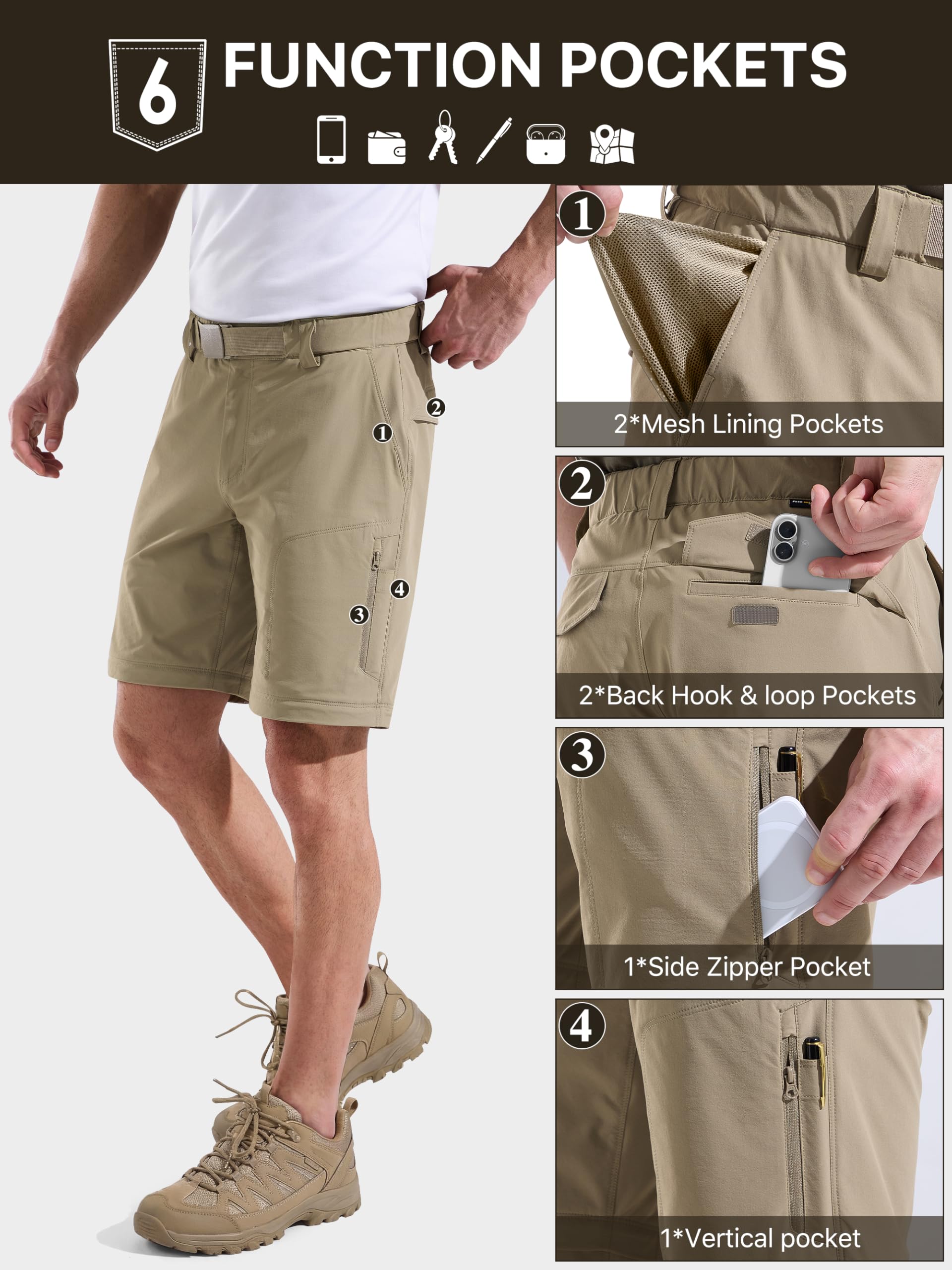 FREE SOLDIER model wearing pants on trail demonstrating comfort and breathability