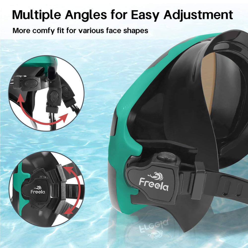 Freela adjustable buckle side view for quick one-hand fitting