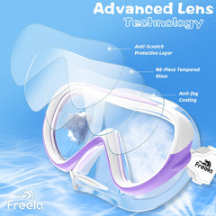 Freela profile of soft nose cover demonstrating reduced pressure and comfort