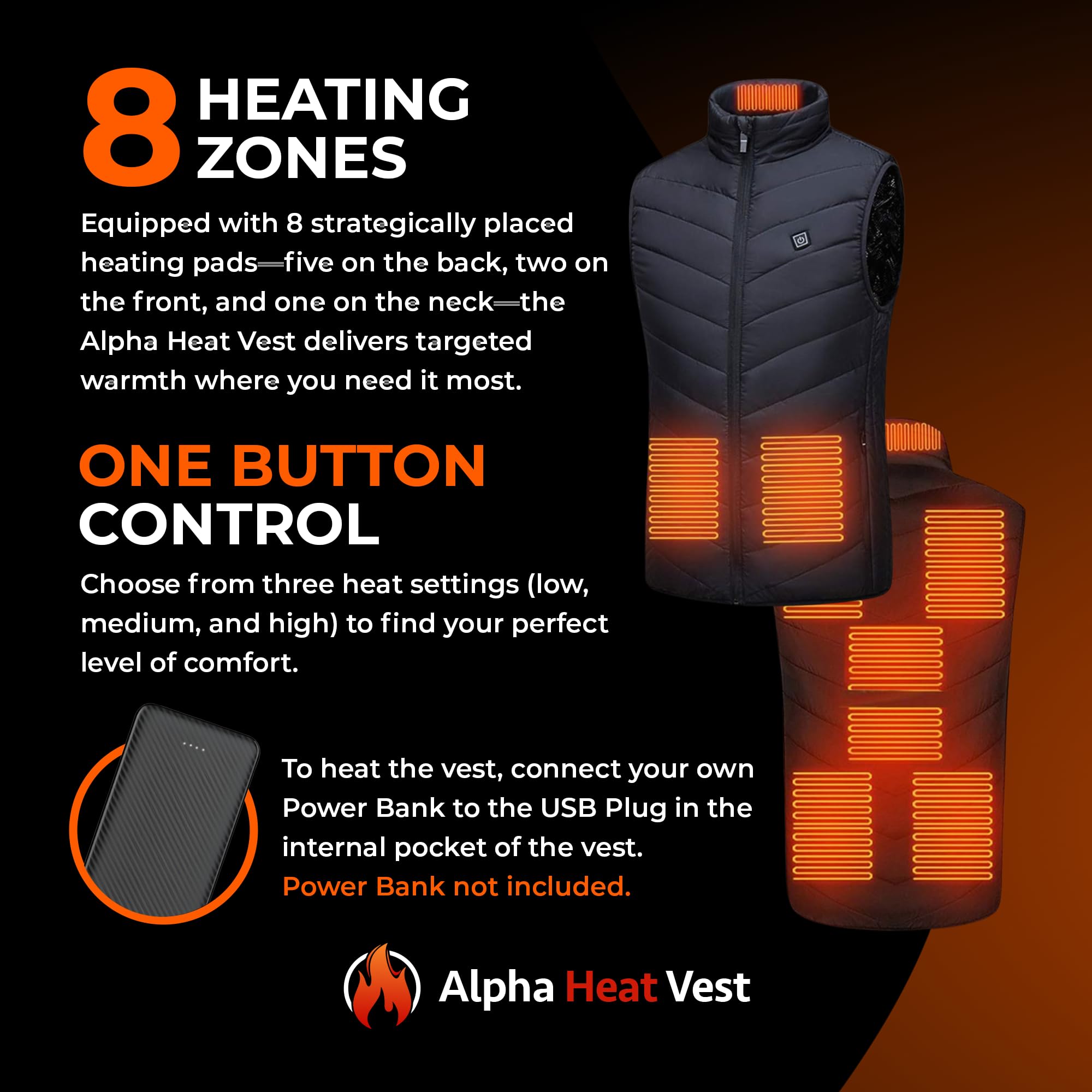 FREEZE2TRIM rear heating layout showing eight zones for balanced warmth