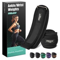 Frelaxy front packaging showing ankle weights and pair benefit of easy storage