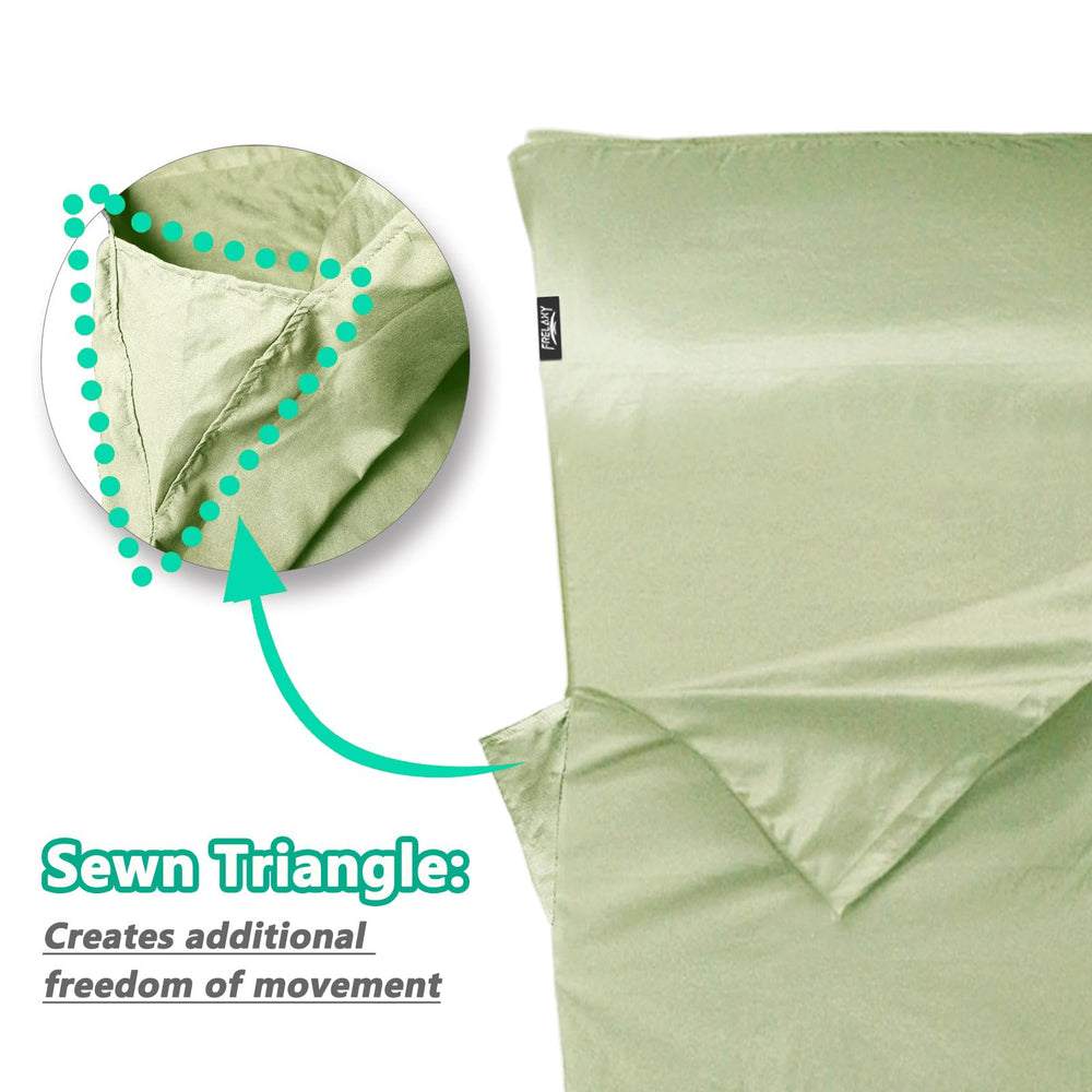 Frelaxy open liner flat displays roomy size and length