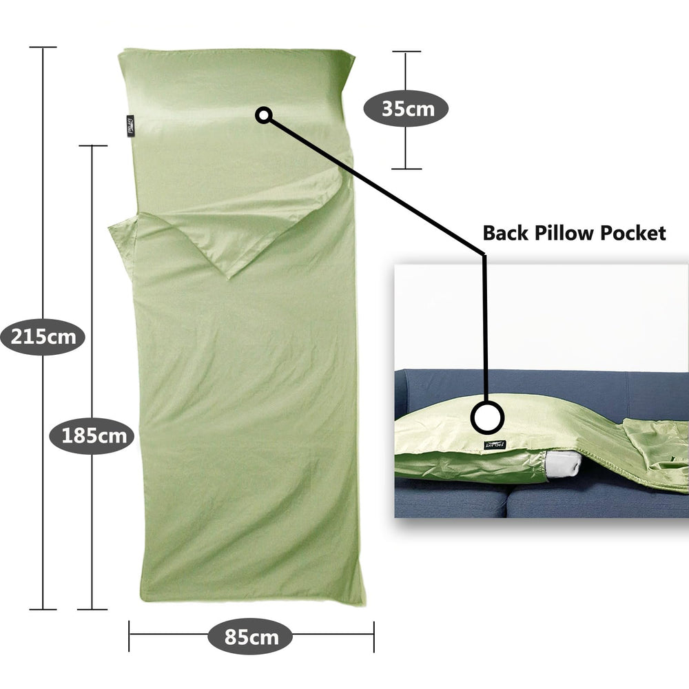 Frelaxy pillow pocket detail demonstrates secure head support