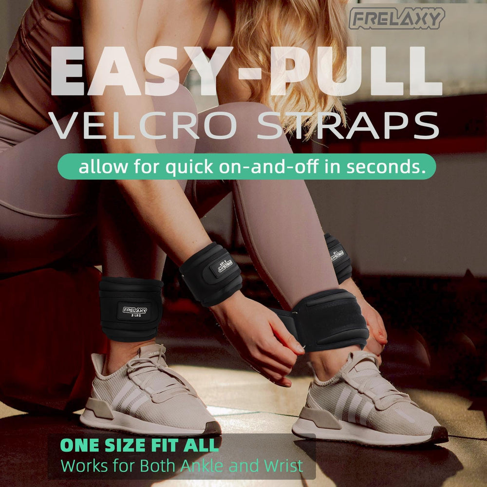 Frelaxy worn on ankle while walking offering steady extra resistance benefit
