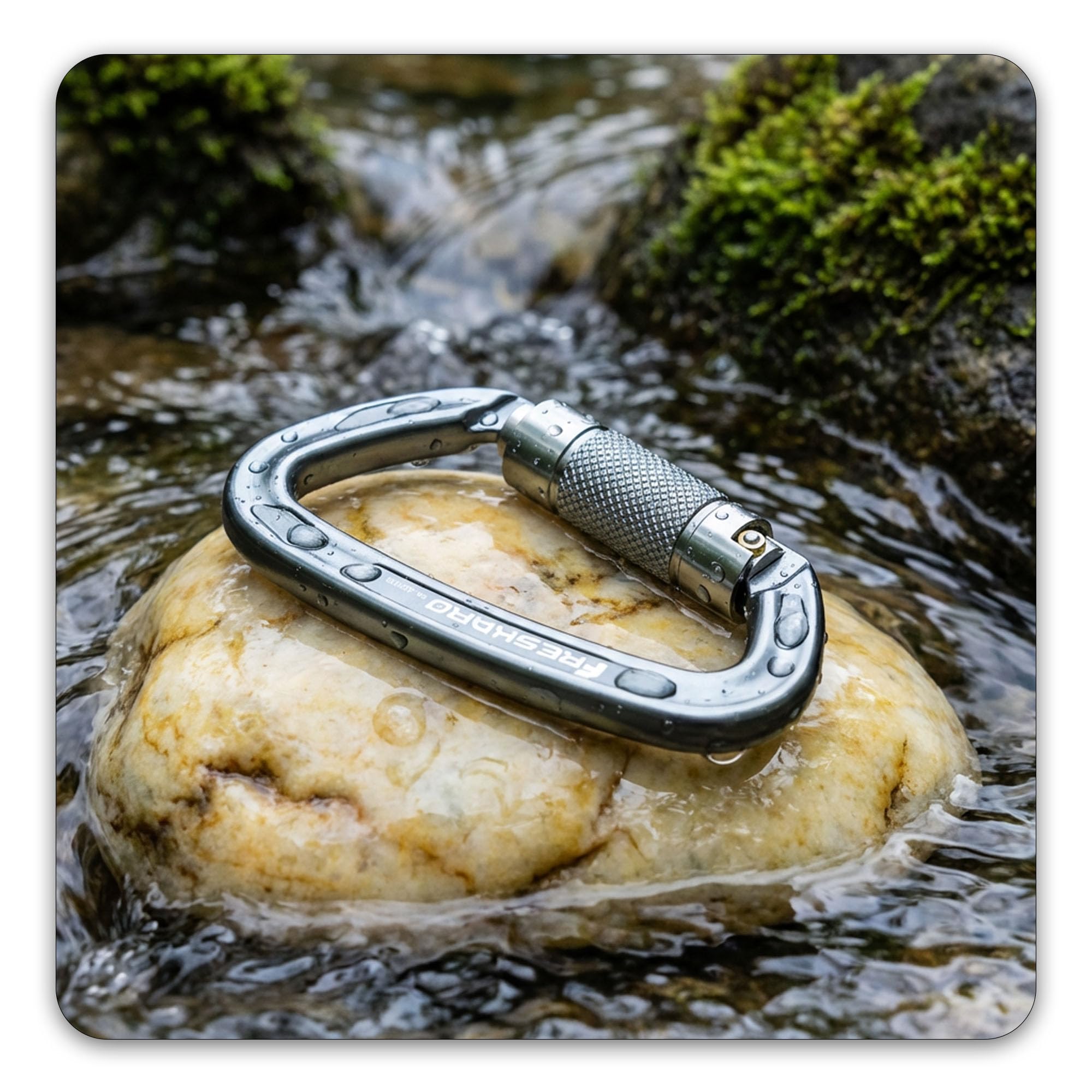 FresKaro used during rappel showing reliable locked connection benefit
