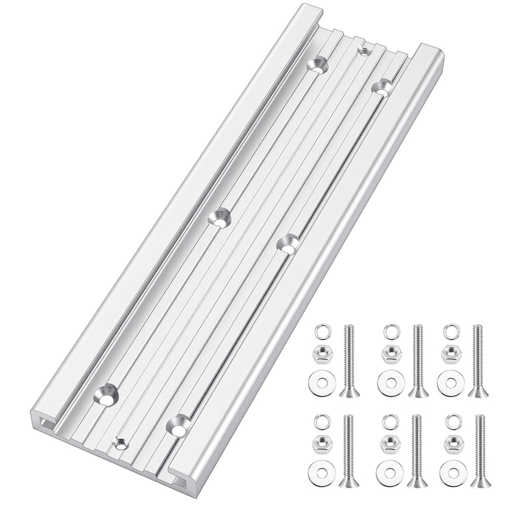 Frienda front view of aluminum track showing low-profile mount and neat finish improving deck organization