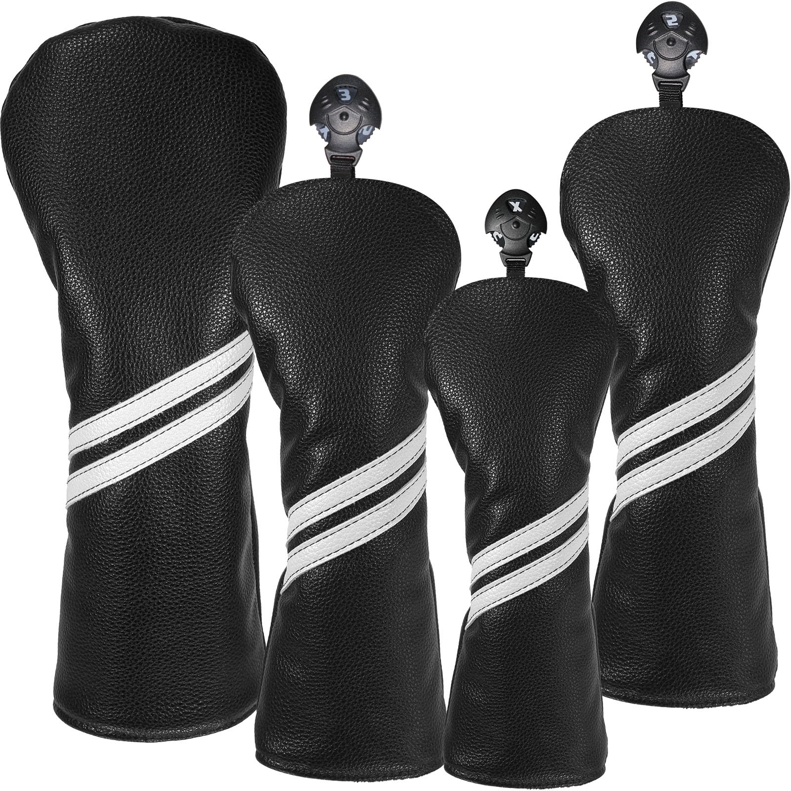 Frimon front view of 4-piece head covers showing fit and protection