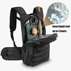 FRTKK padded back panel and adjustable straps for stable comfortable carry benefit