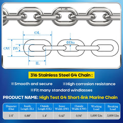 FUCNEN close-up of chain link polished surface for corrosion resistance