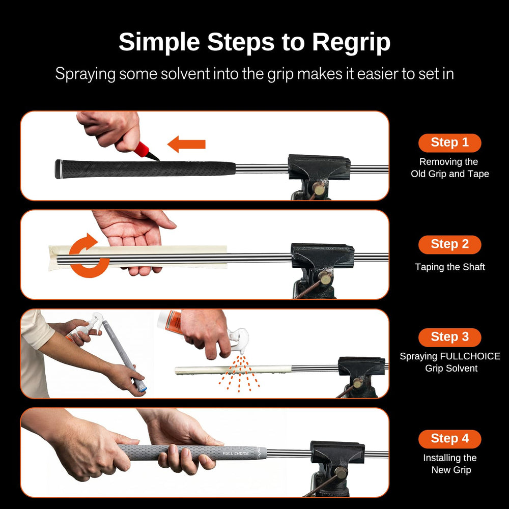 Full Choice grip label and material close-up, highlights compound and durability
