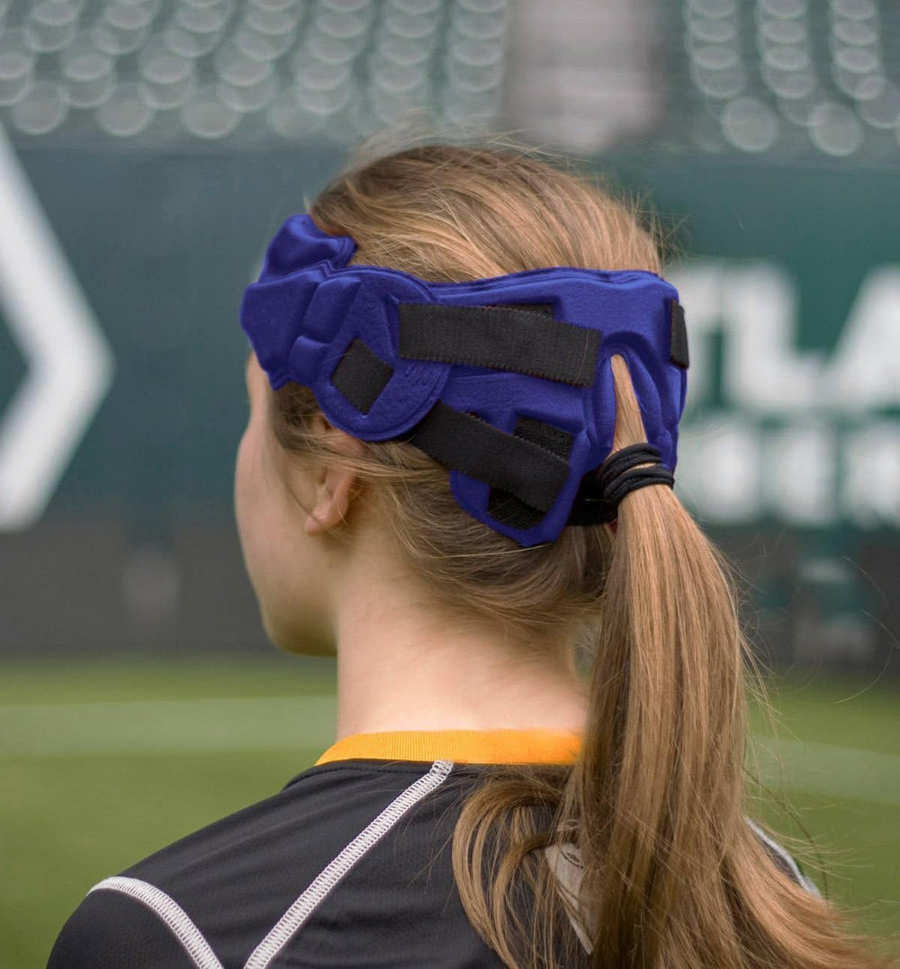 Full90 headgear worn in play demonstrating secure fit and mobility benefit