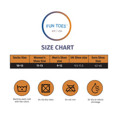 FUN TOES cushioned sole detail showing padding for long-wear comfort