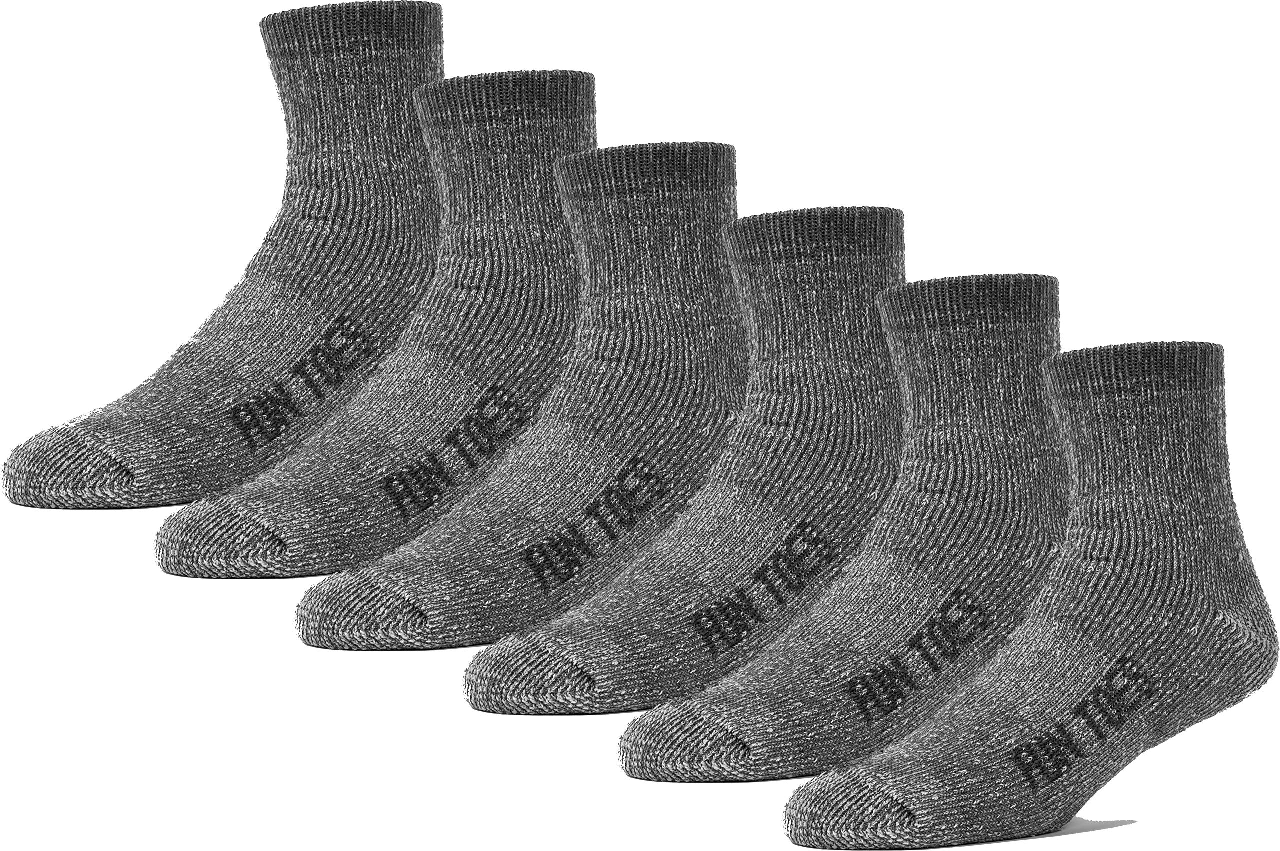 FUN TOES front packaging showing six-pack gray socks and product label for easy selection