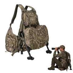 FUNHORUN front view showing vest layout and fast access pockets for organized hunting
