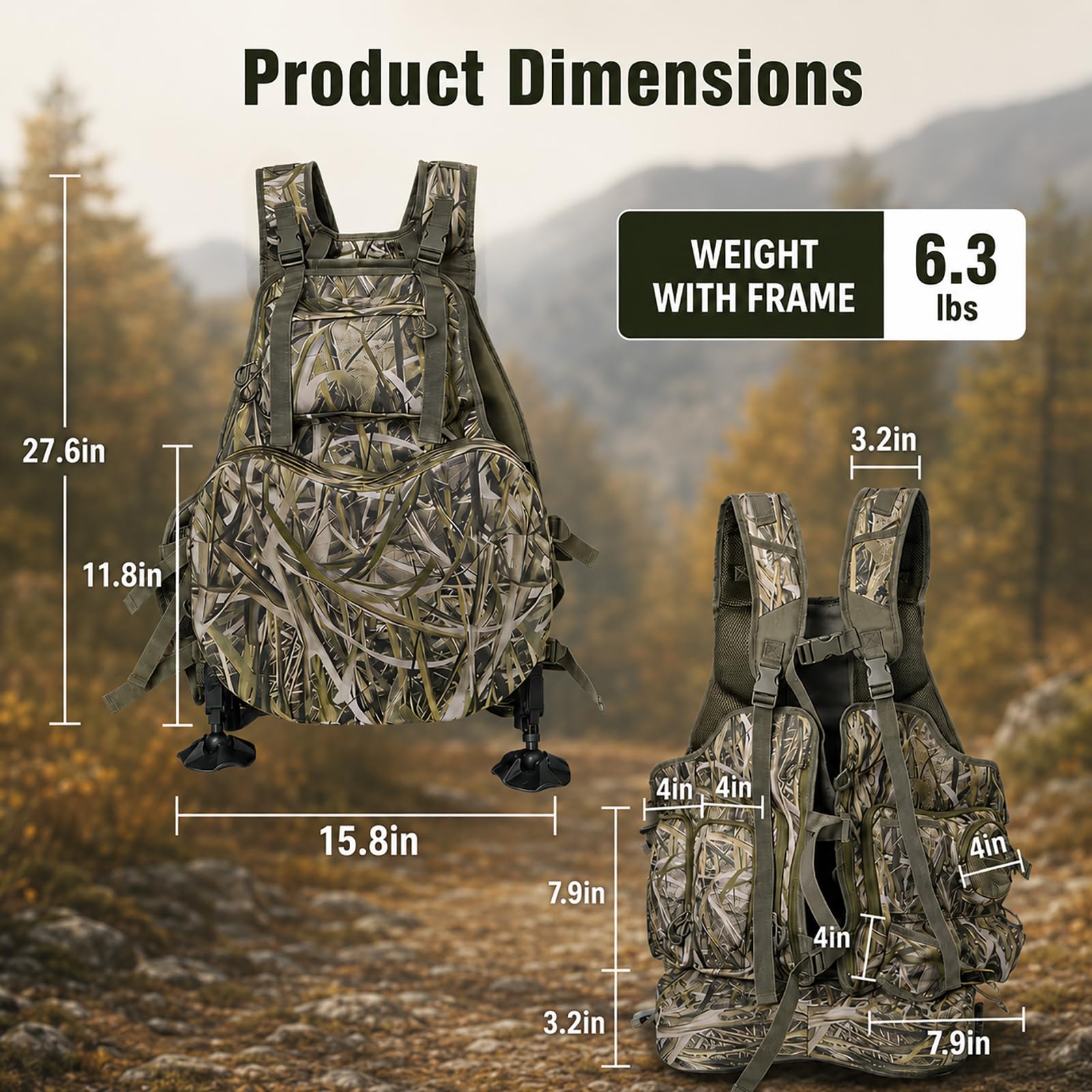 FUNHORUN integrated orange panel visible for safety while maintaining camouflage