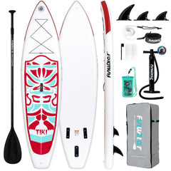 FunWater front view of colorful SUP showing stability and vibrant design