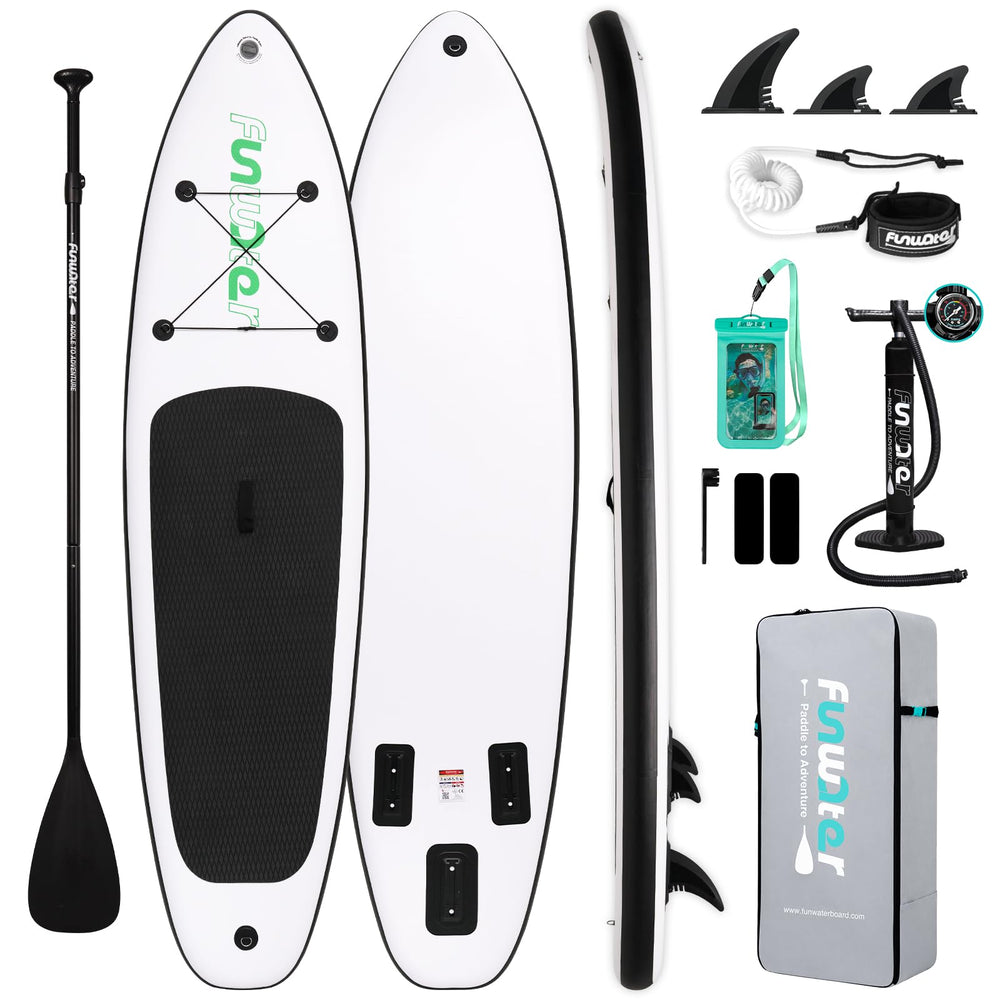 FunWater front view showing board shape and stability benefit