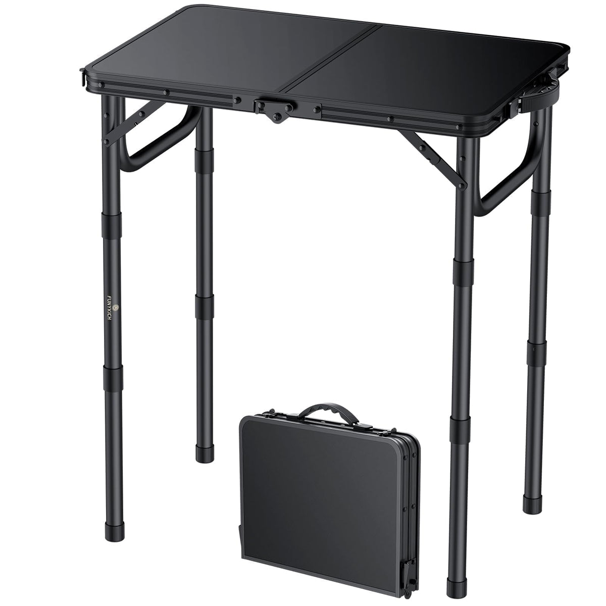 FUNYKICH folded front view with handle for easy transport and storage