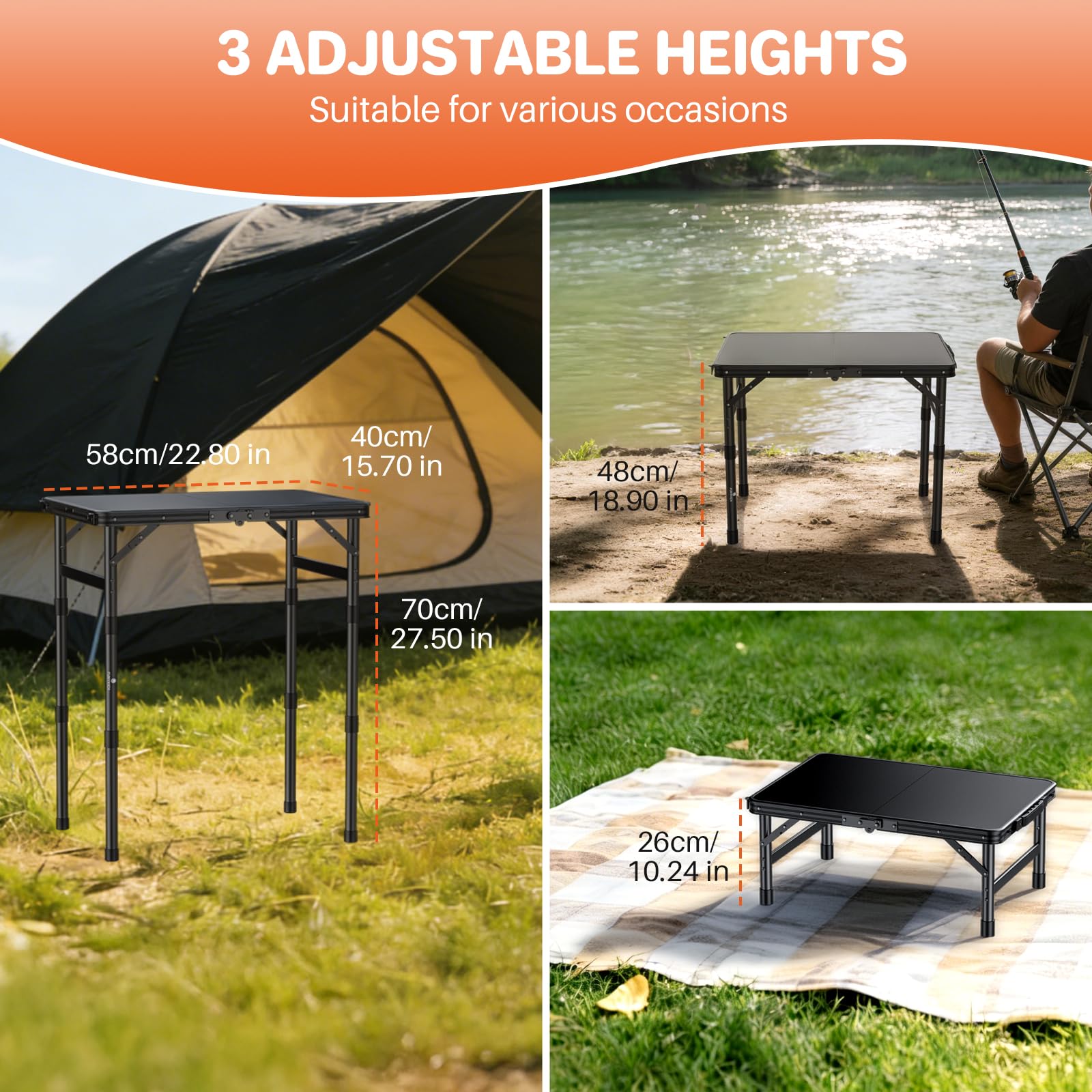 FUNYKICH plastic tabletop close-up highlighting waterproof easy-to-clean surface
