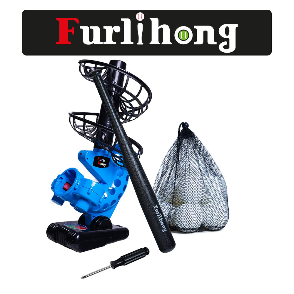 Furlihong 380BH in use at backyard practice improving batting reps