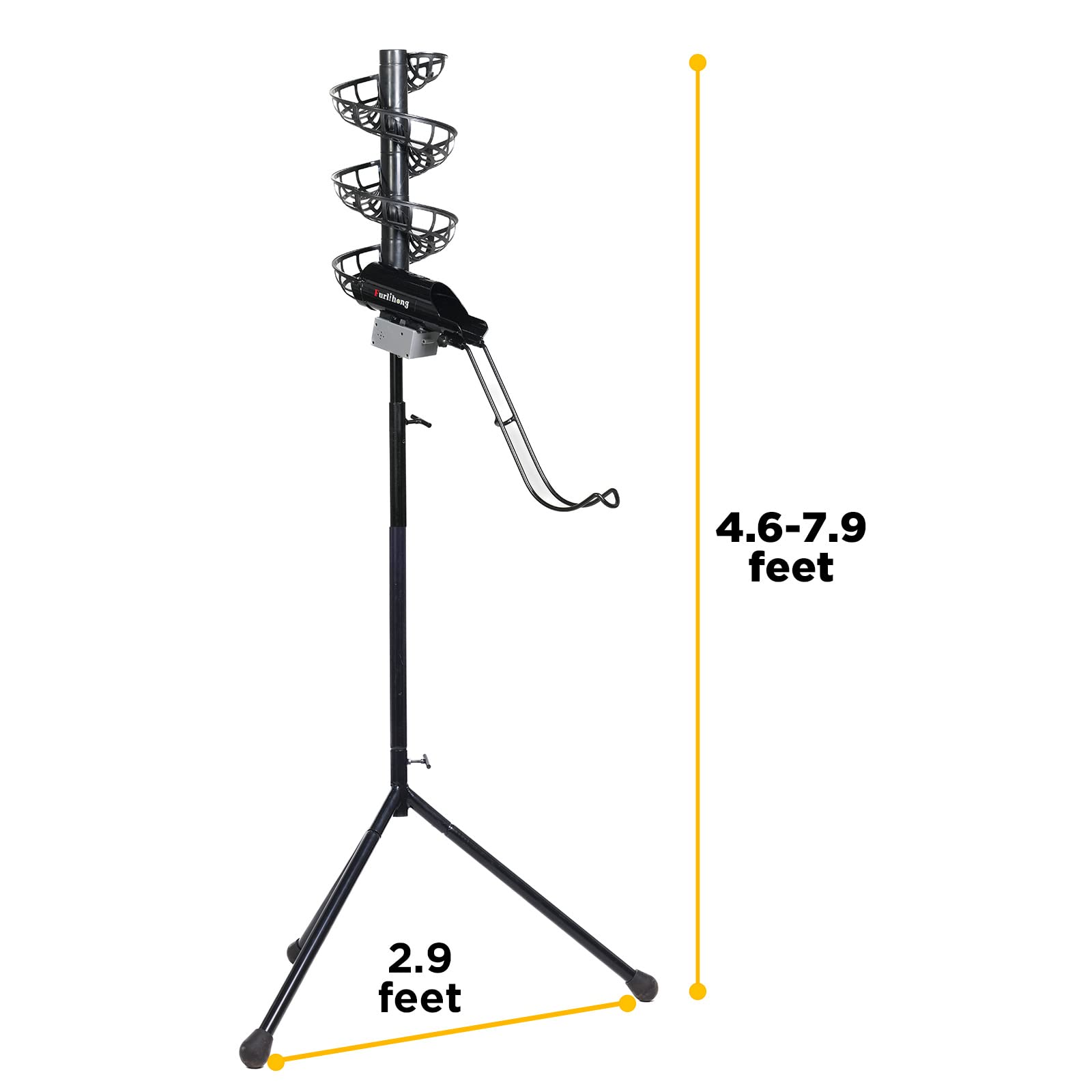 Furlihong extendable ball stacker attached, increases ball capacity for longer drills