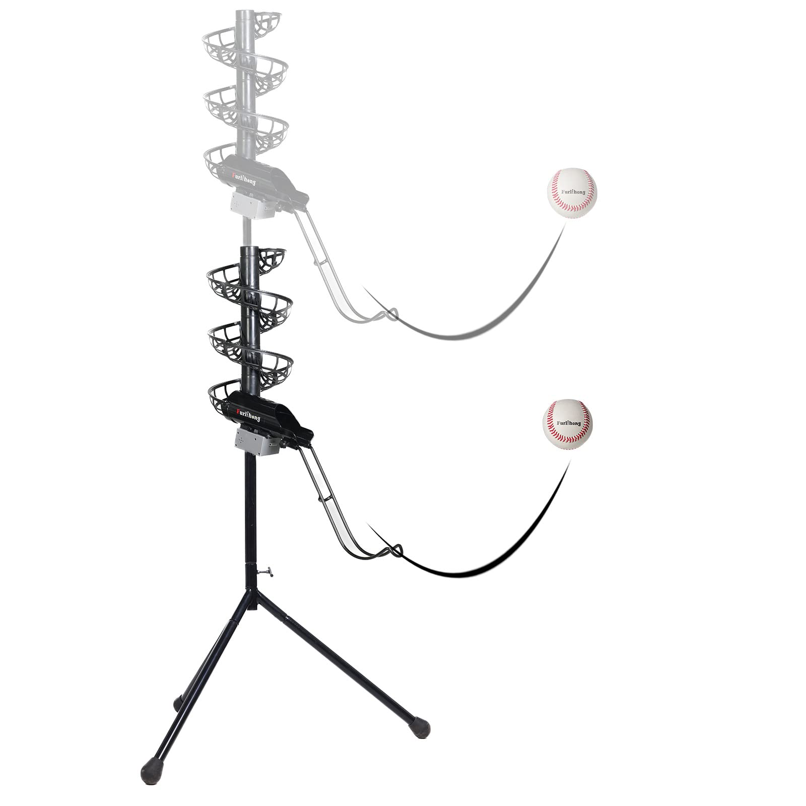 Furlihong height adjustment mechanism detail, adapts to different player heights