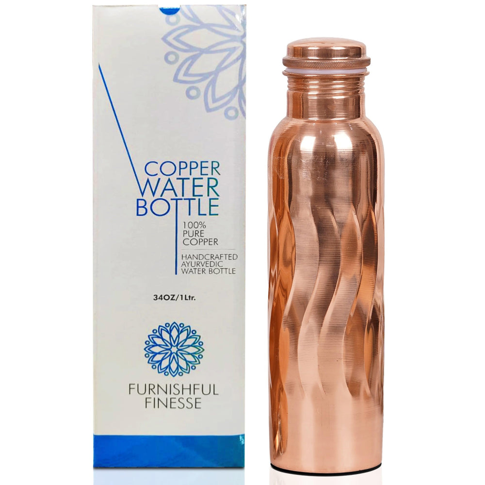 FURNISHFUL FINESSE front view showcasing antique engraved finish and 1000ml capacity