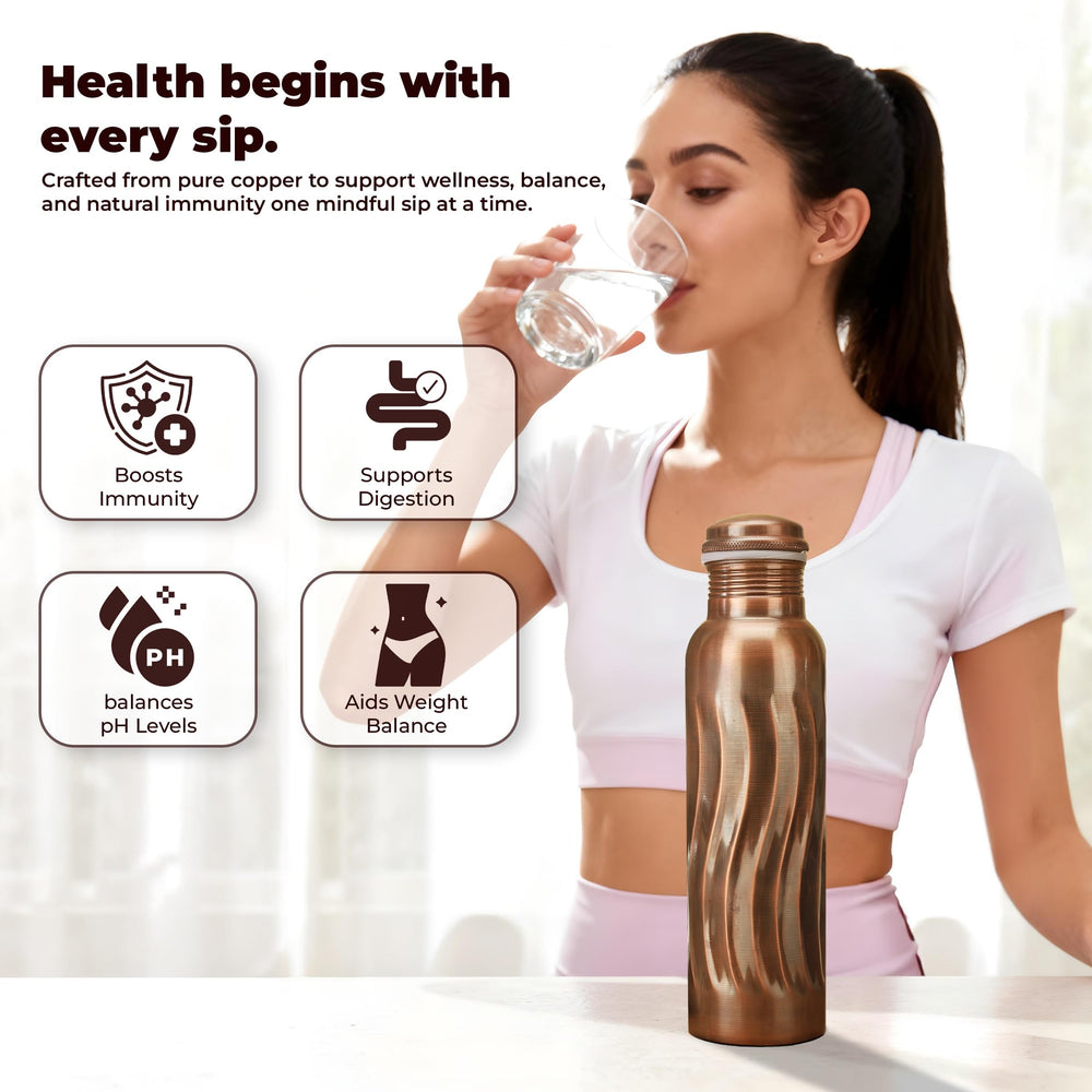 FURNISHFUL FINESSE bottle in yoga setting illustrating mindful hydration on the go
