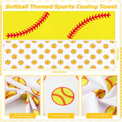 FuWeave close-up of softball pattern print highlighting visual appeal for teams
