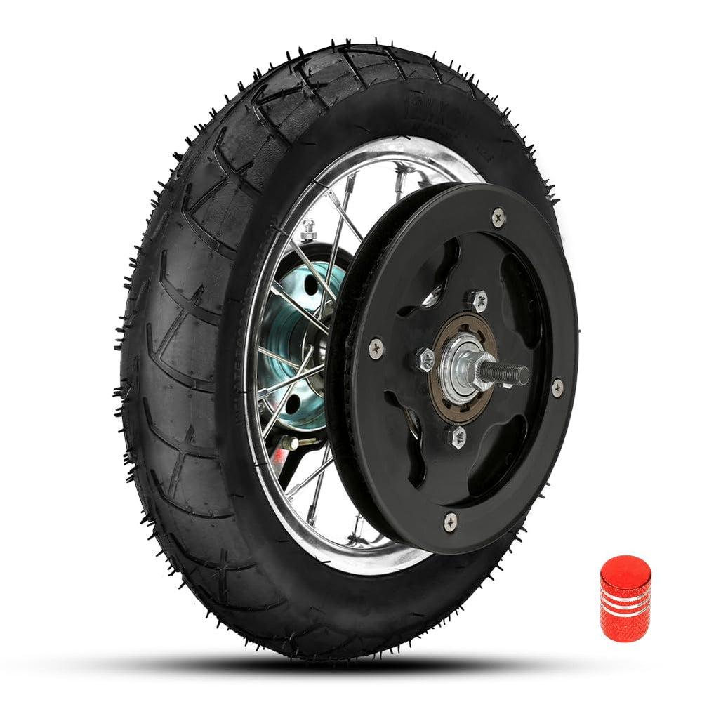 FVRITO rear wheel front view showing complete assembly and easy replacement benefit