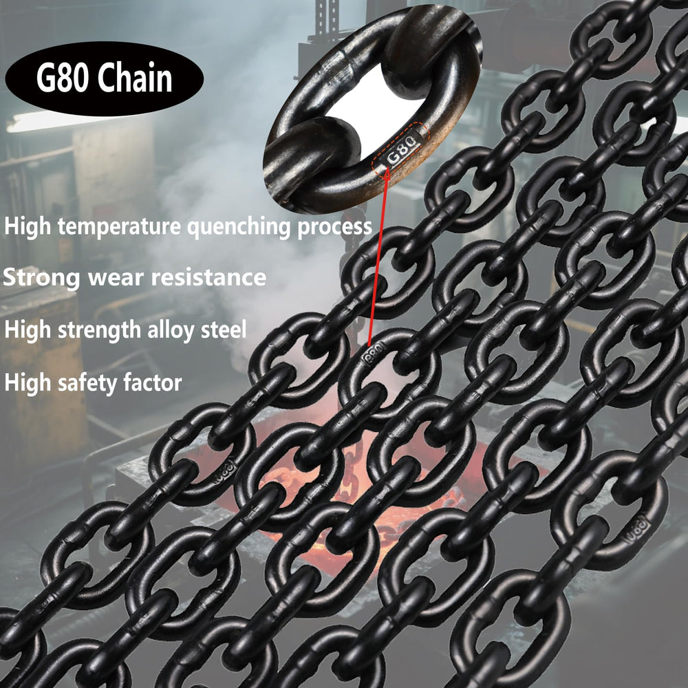 FYANER galvanized chain texture highlighting rust-resistant finish advantage