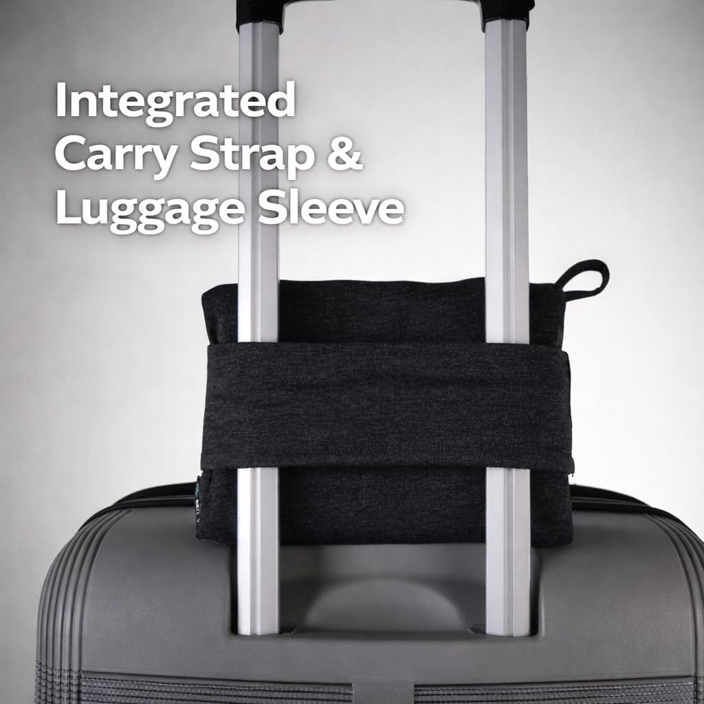 G FORCE folded blanket secured with carry strap for neat storage and quick access