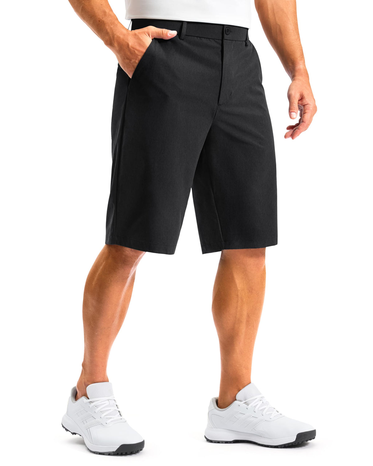 G Gradual front view of shorts showing clean silhouette and versatility