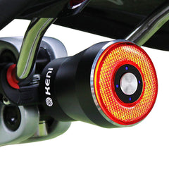 G Keni front view tail light showing bright rear visibility benefit