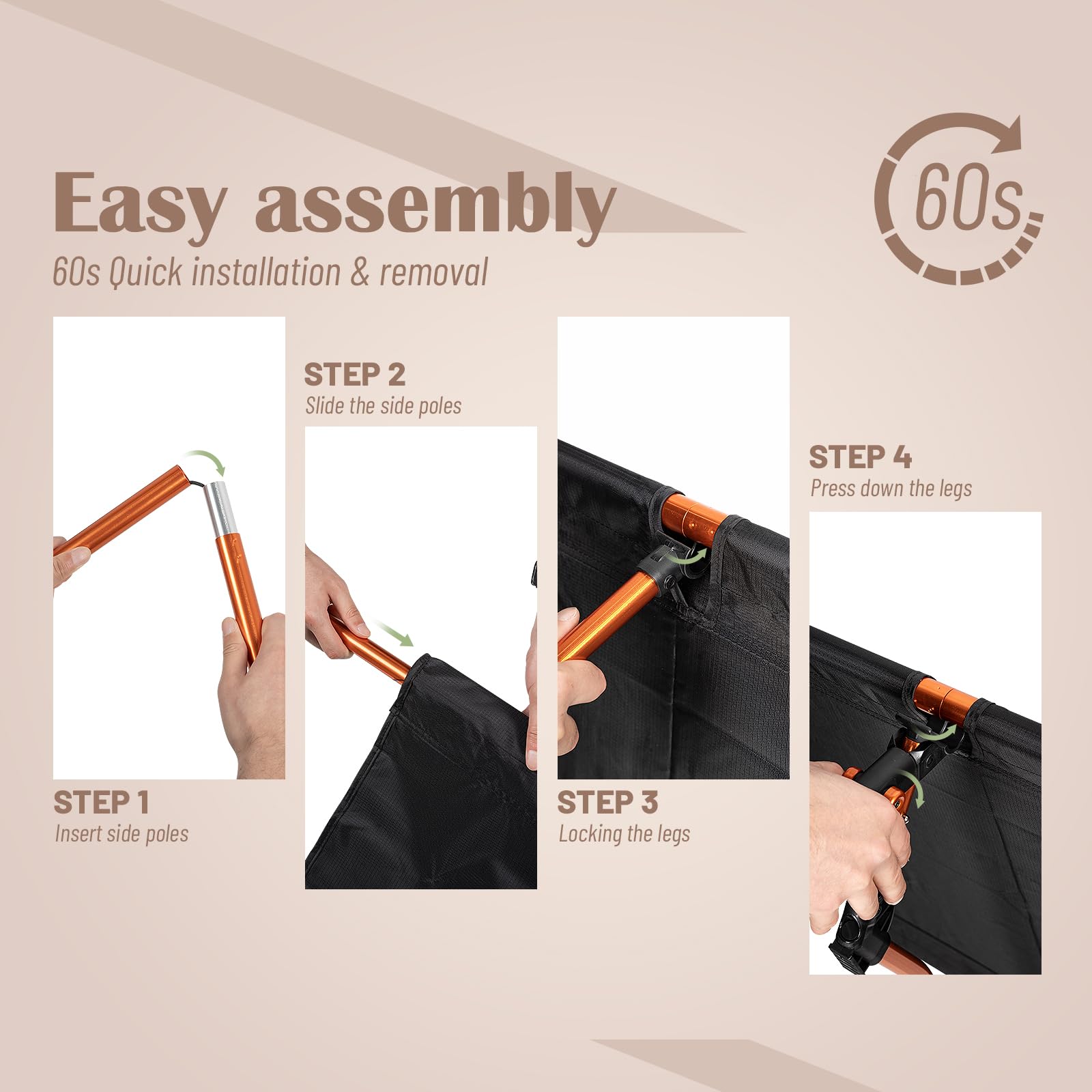 G2 GO2GETHER next to a backpack to show folded size and easy packability