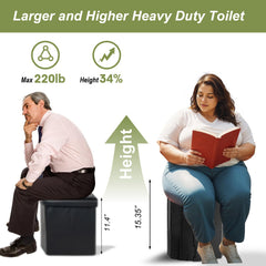 G2 GO2GETHER tent interior with toilet and accessories for organized setup