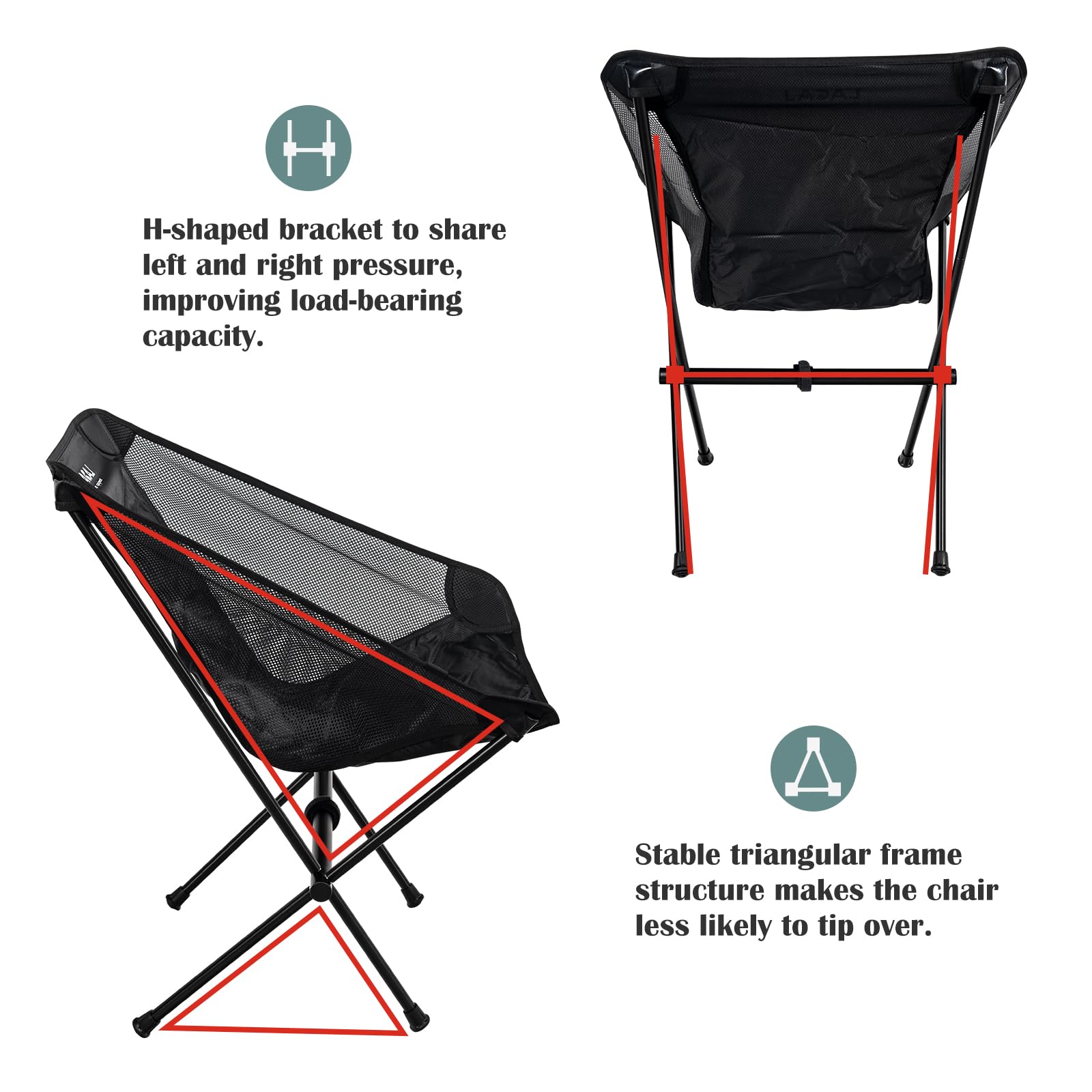 G2 GO2GETHER next to backpack illustrating compact folded size benefit