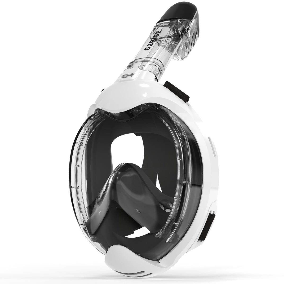 G2RISE front view of kids full-face mask showing secure fit and clear lens benefit