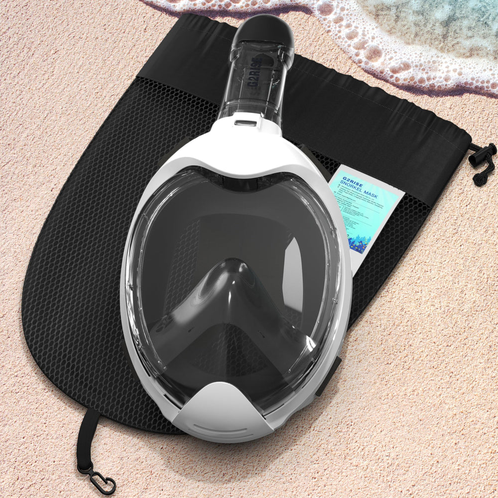G2RISE mesh carry bag with mask showing ventilation and easy drying benefit