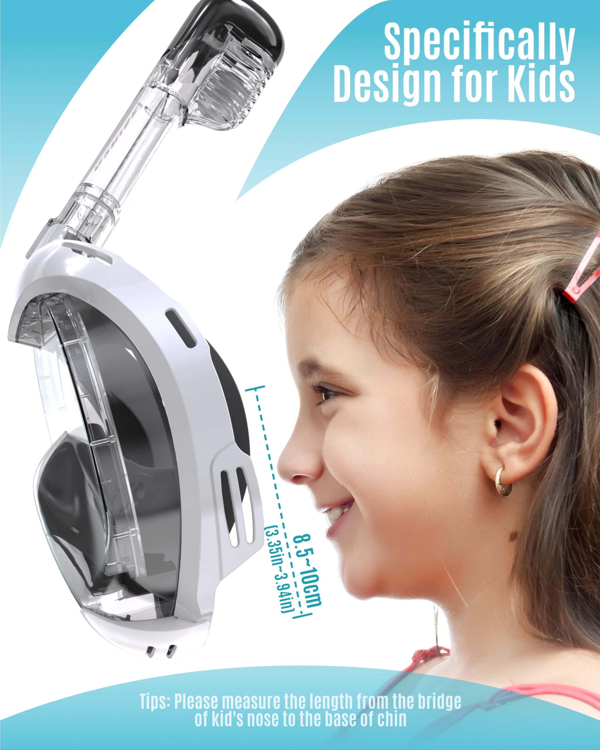 G2RISE size measurement guide for kids showing correct fit and safety benefit