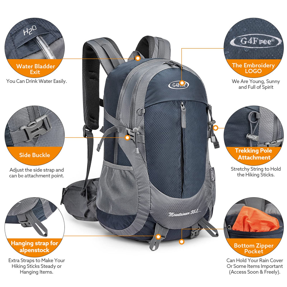 G4Free interior compartments and pockets keeping gear organized and separated