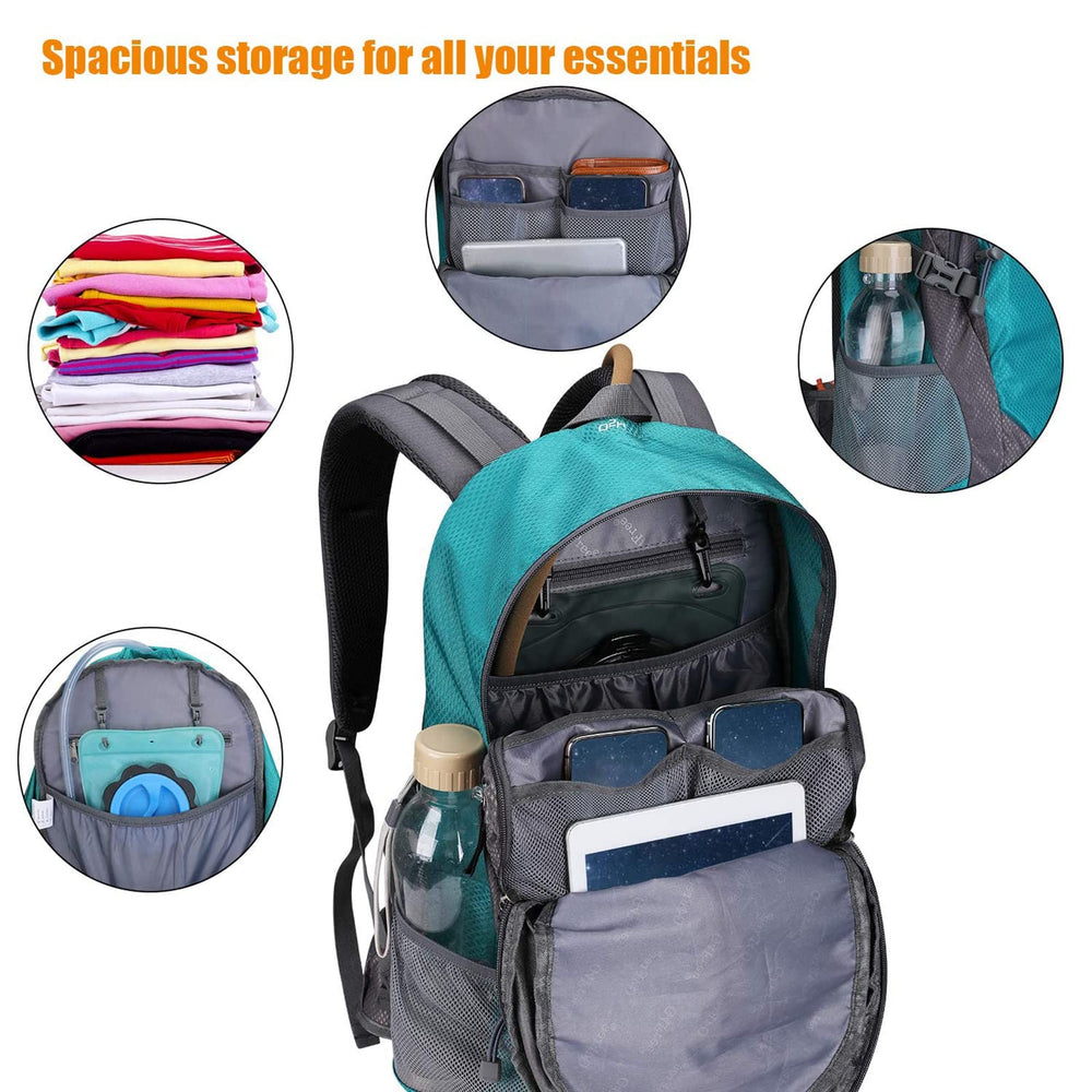 G4Free side pocket and hip pouch holding water and essentials benefit