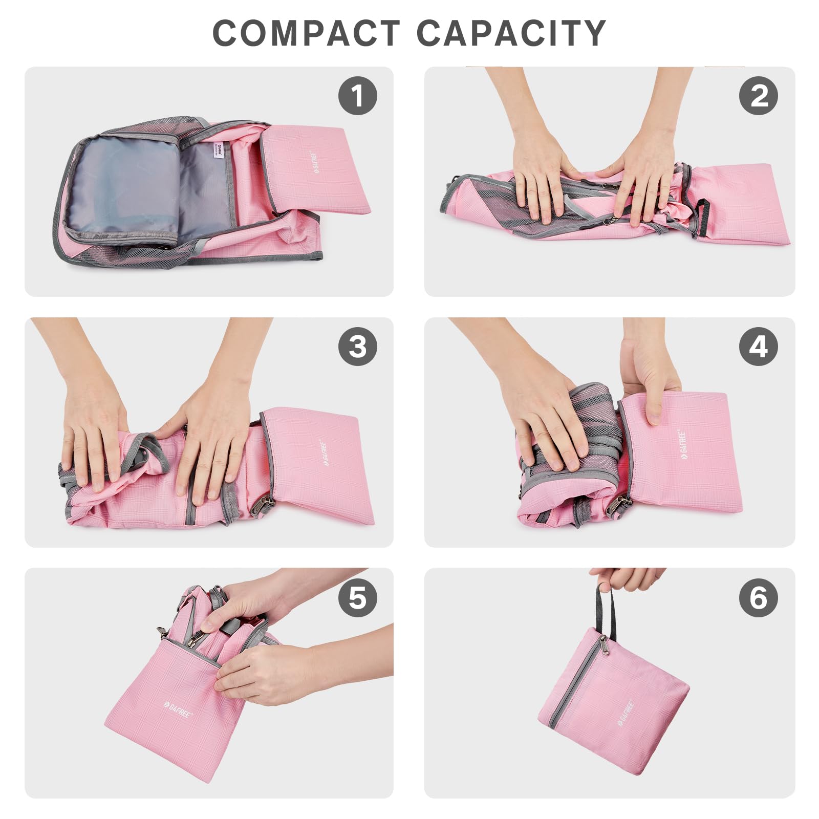 G4Free breathable adjustable shoulder strap detail, comfortable carrying benefit