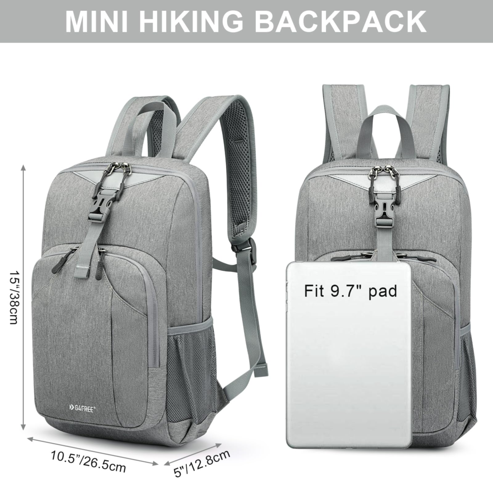 G4Free hidden back pocket open revealing passport storage and anti-theft benefit