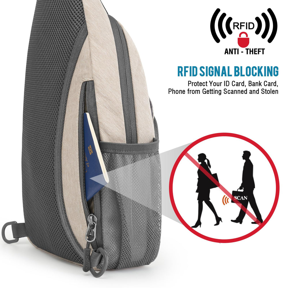 G4Free back hidden RFID pocket close to body for secure card storage