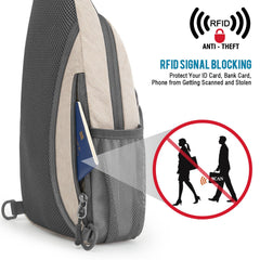 G4Free back hidden RFID pocket close to body for secure card storage
