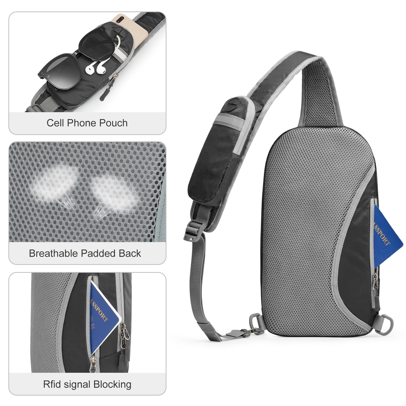 G4Free back hidden RFID pocket exposed for secure, out-of-sight storage