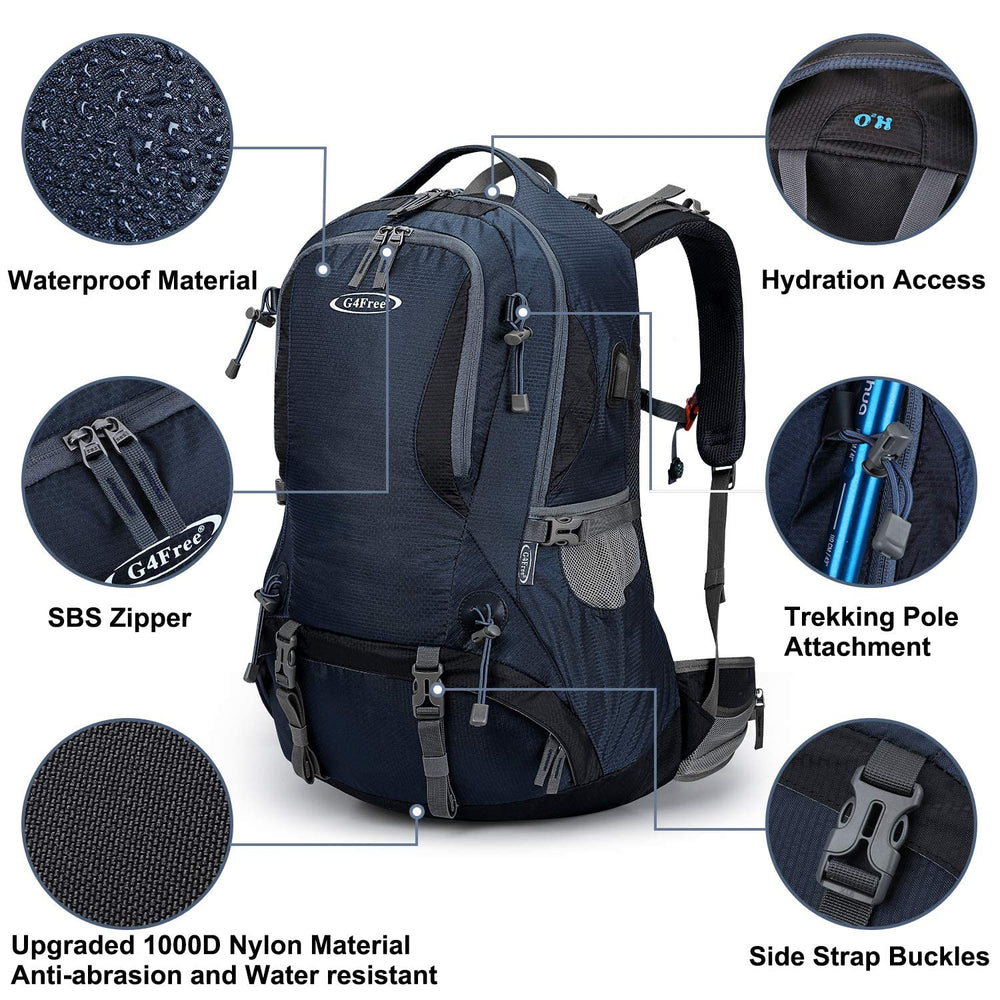 G4Free hydration compartment ready for bladder for hands-free drinking