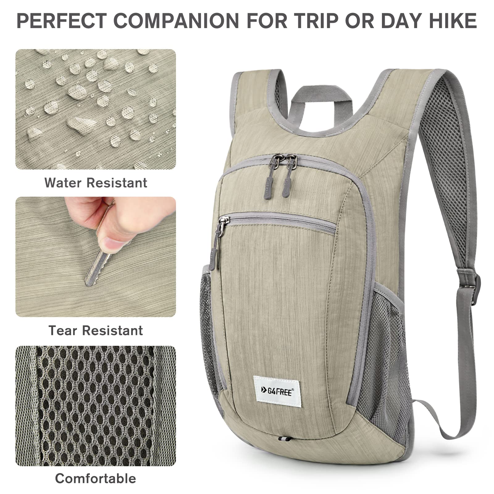 G4Free backpack worn on a hike offering lightweight comfort