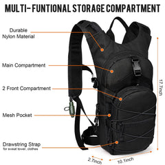 G4Free 3.0L hydration bladder close-up with quick-release valve for easy hands-free drinking
